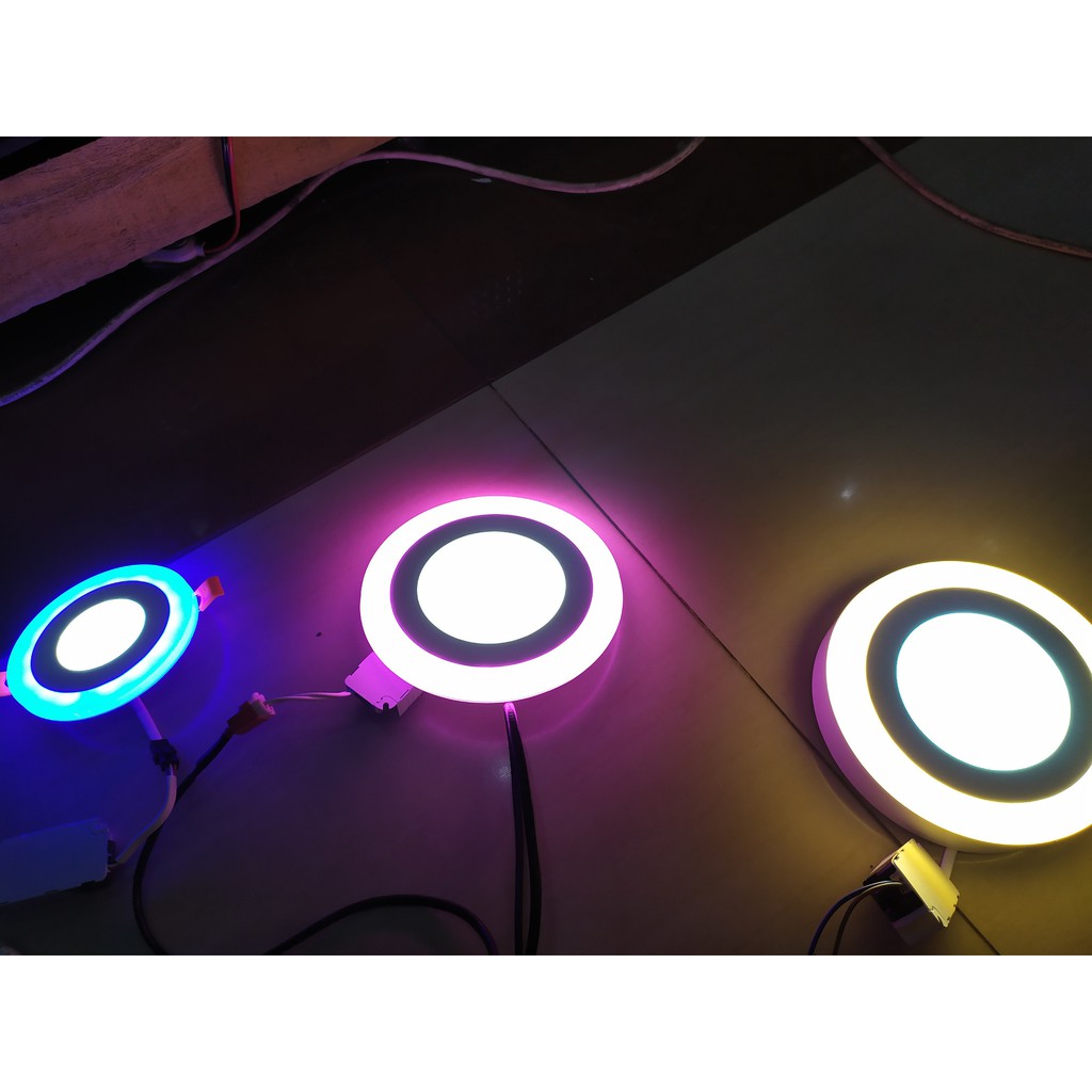 Downlight Panel LED 3+3 IB Bulat Tanam / Panel LED 3 Warna