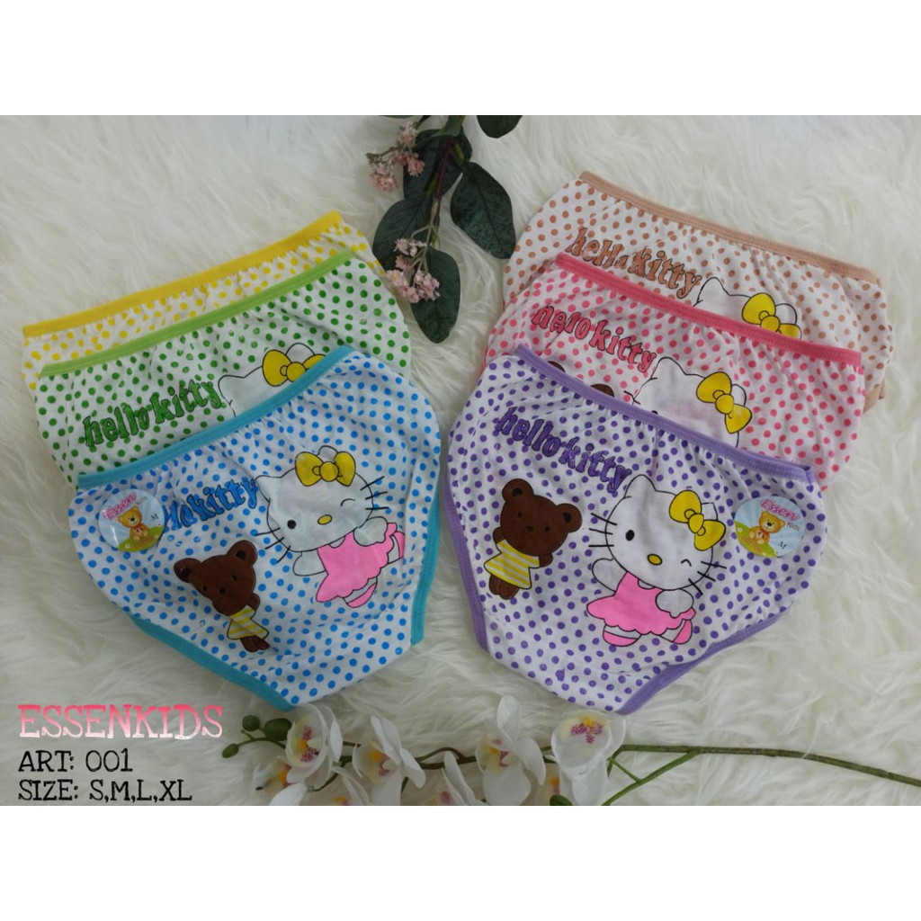 ESSEN Kids | Celana Dalam Anak Cewek Perempuan / Cantik / LUCU / SABLON / HK1 / 001 ESSEN