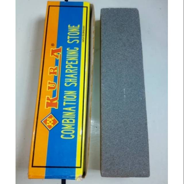 Batu Asahan Pisau KURA - Combination Sharpening Stone Japan Tehnology batu asah pisau golok
