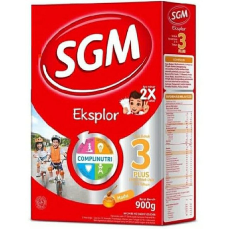 

SGM Eksplor 3 Plus (3-5 Tahun) Coklat Madu Vanila 900 g - PROMO