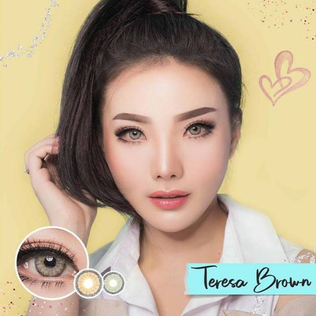 Softlens TERESA BROWN Dream Color 1 / Soflen Teresa Dreamcolor / Softlens Dreamcolor Kemasan Botol Kaca