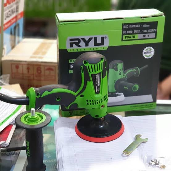 MESIN POLES RYU RGP125E TEKIRO RYU MESIN POLES BODI MOBIL RYU GUN POLISHER RGP 125E - MESIN POLES MO