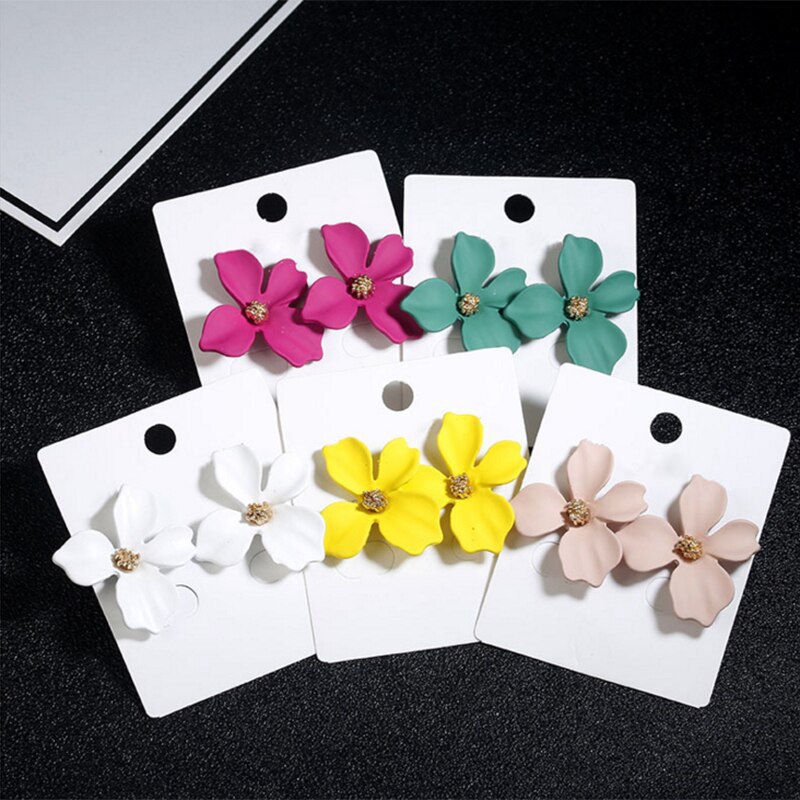 Anting Bentuk Bunga Bahan Resin Untuk Hadiah