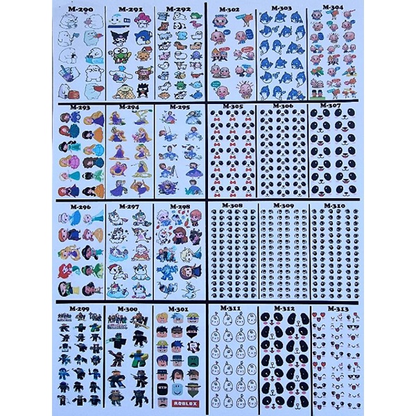 

Edible stamp / edible picture / stiker makanan dan minuman M290-M313