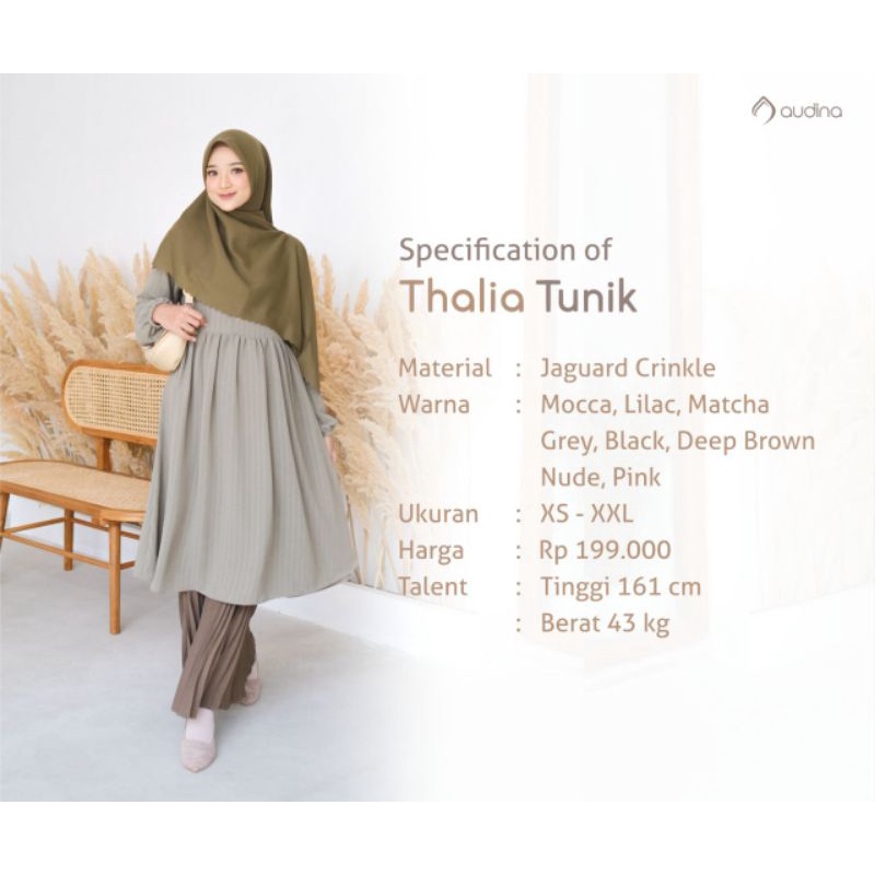 Tunik Thalia ORI Audina/Long Tunik Limited Edition/Audina Indonesia