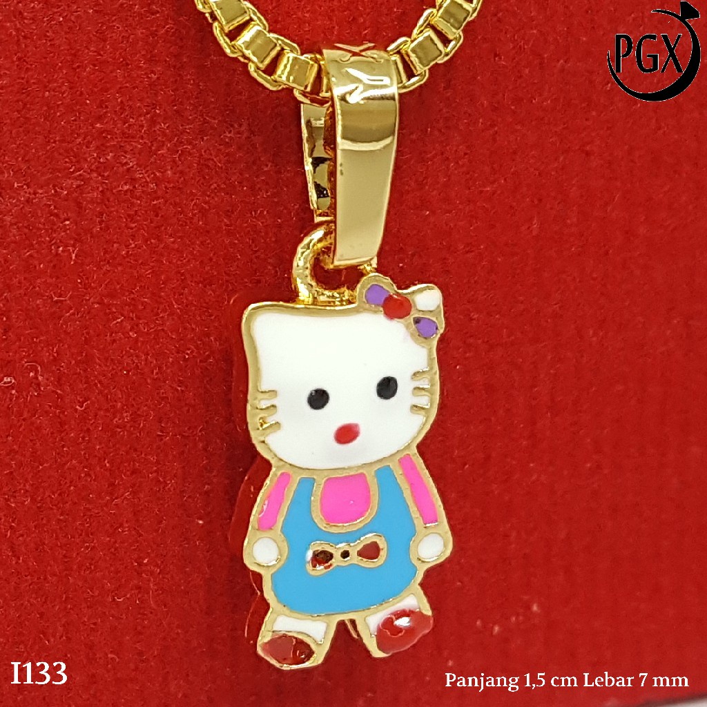 PGX Liontin Kalung Xuping Wanita Perhiasan Lapis Emas Aksesoris Fashion - I133