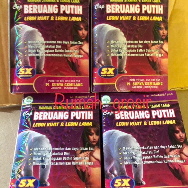 JAMU SERBUK cap BERUANG PUTIH