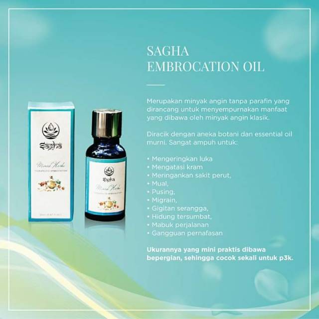 Sagha Embrocation Oil (Minyak Angin Sagha)