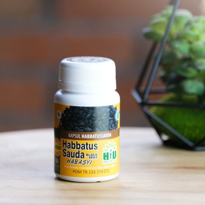 HIU Habasyi Blackseed - Kapsul Serbuk Habbatussauda isi 60
