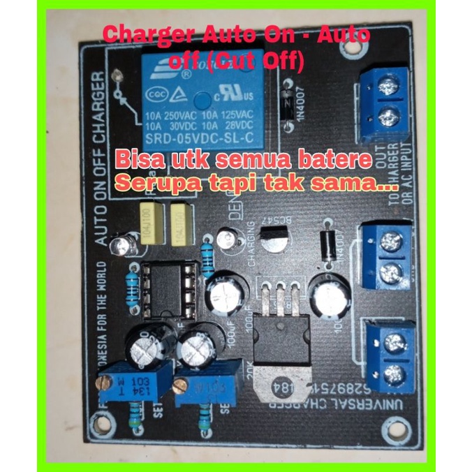 Controller Charger Auto ON - Auto Off (Cut Off) 2S - 8S , Aki 6V , Aki 12V , Aki 24 ، dll..