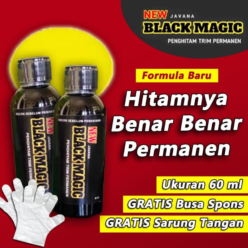 (BISA COD) Penghitam Body Kendaraan New Black Magic 60 ml Dijamin Permanen