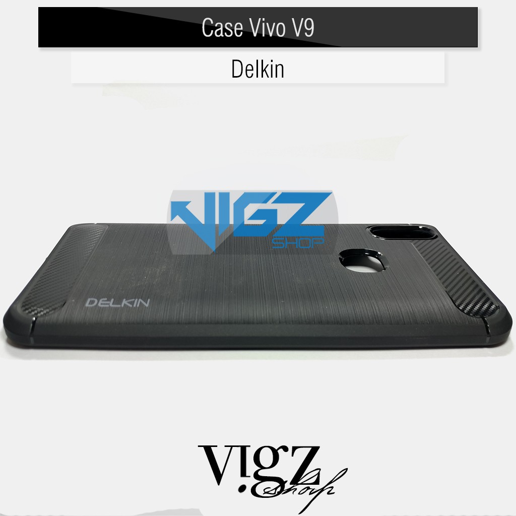 Case Softcase Vivo V9 Carbon Fiber Slim Delkin Original