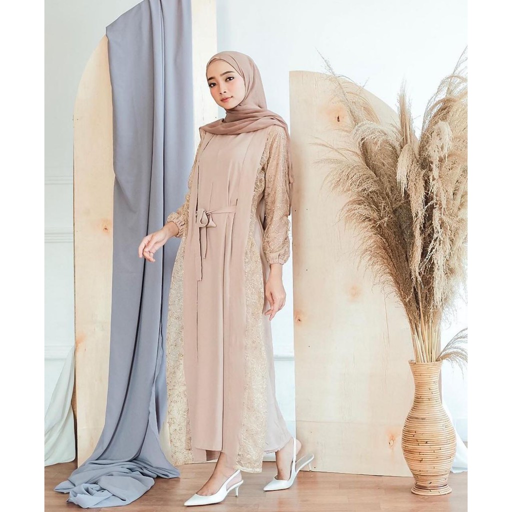  Dress  Muslim  Gamis Wanita Kekinian Mewah Terbaru Fashion 