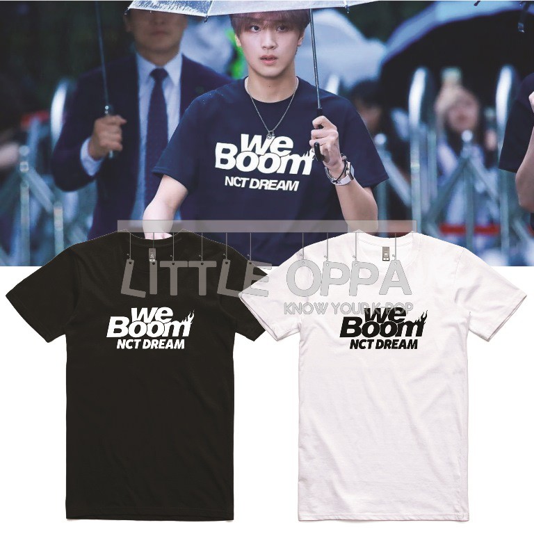 MURAH!!! KAOS T-SHIRT NCT DREAM WE BOOM FONT LOGO