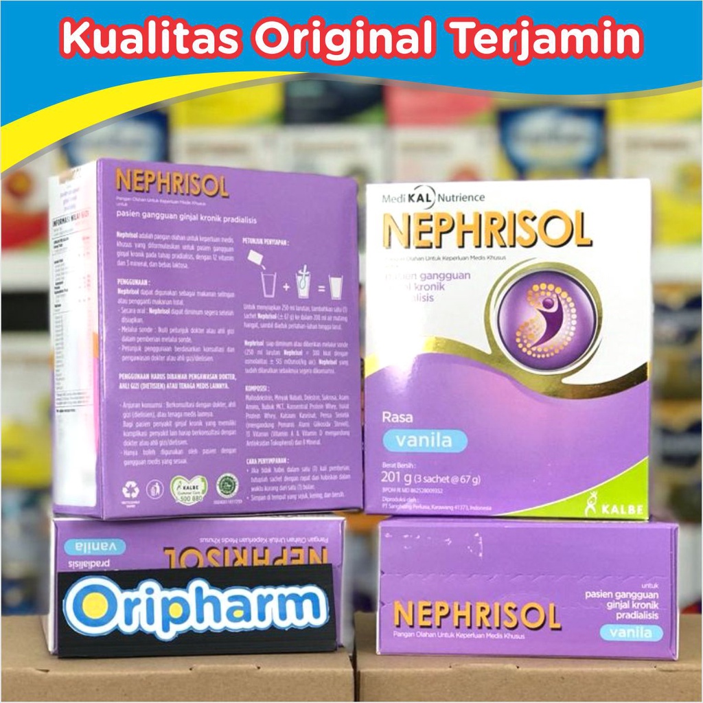 

Nephrisol Vanila 201 gram. (KEMASAN BARU) LEBIH MURAH !!