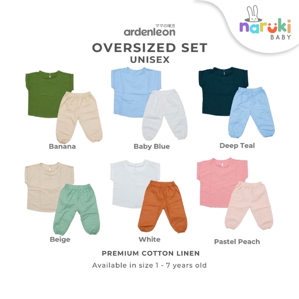 Ardenleon Oversized SET Kids Arden Leon Setelan Kasual Anak