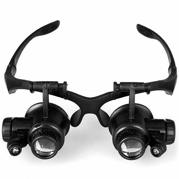 YOOSKE Kacamata Pembesar 25x Magnifier dengan 2 LED - 9892GJ