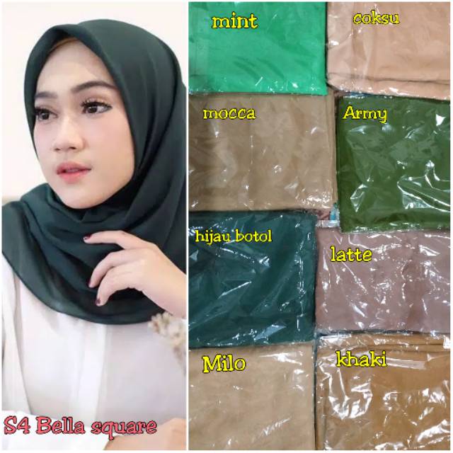 Hijab bella square 10ribu