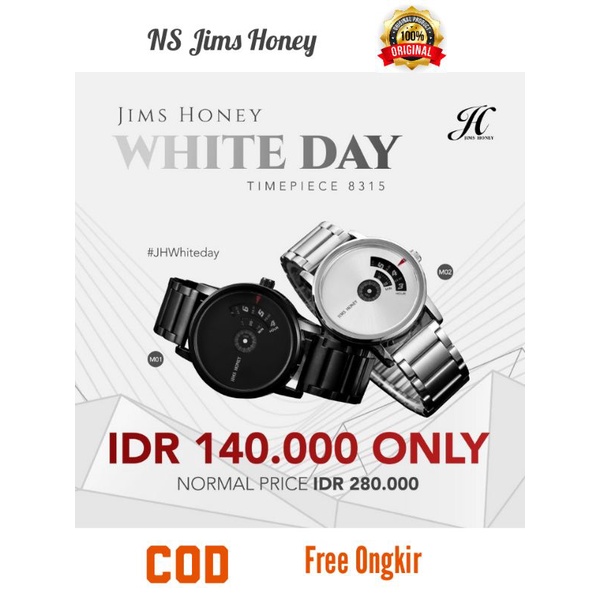 Jims Honey-JHW 8315-jam tangan pria-laki laki-cowok-ori