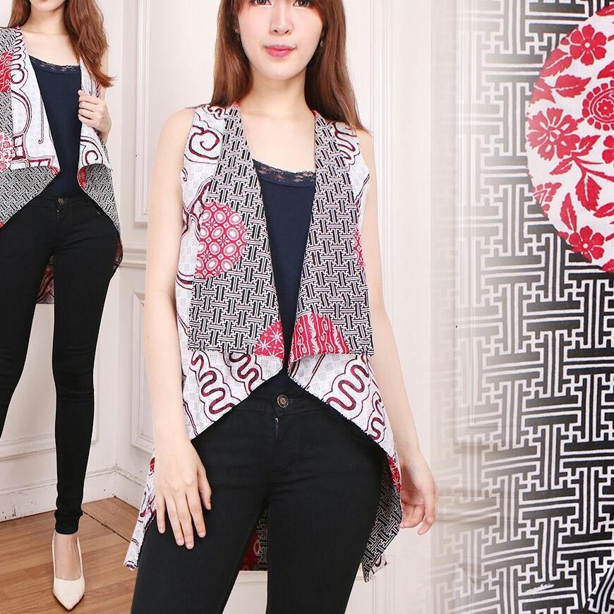[ Terbaru ] PFA Della Blazer batik bolero  wanita fit to XL LARIS ««