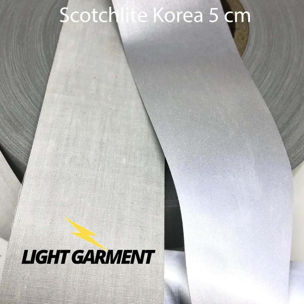 

REAL PICT ! Pita Scotlight Kain Korea 5 CM 1 METER / Scotchlite / Reflektor / reflektif/ skotlet/ s