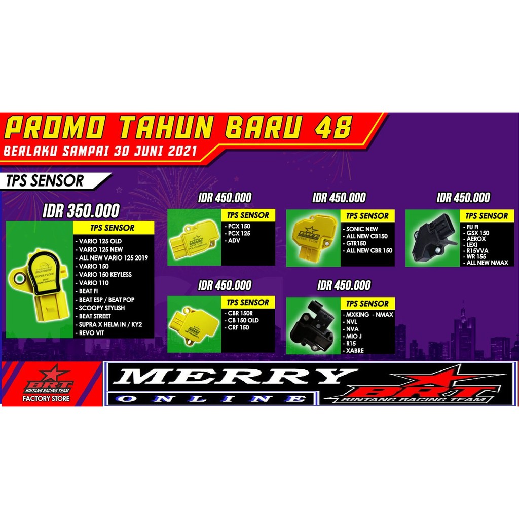 TPS SENSOR BRT Vario 125 Old Vario 110 Vario 150 New Beat F1 Beat ESP POP Street Scoopy Supra X helm in Revo fit FI