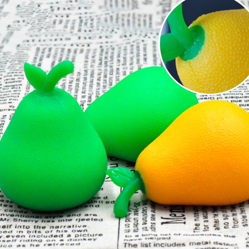 Mary 4Inch Squeeze Mainan Simulasi Buah Properti Fotografi Interaktif Pereda Tekanan Mainan TPR Dekompresi Mainan Untuk Todd