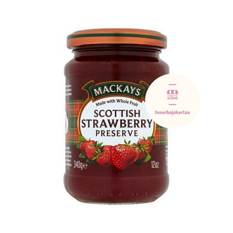 

Mackays Scottish Strawberry Preserve Jam 340gr