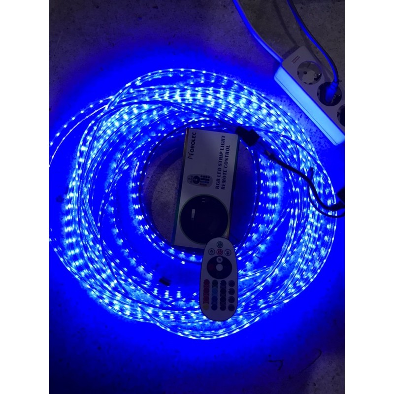 Lampu selang led WARNA WARNI meteran RGB 5050 set komplit tinggal pakai plus remot