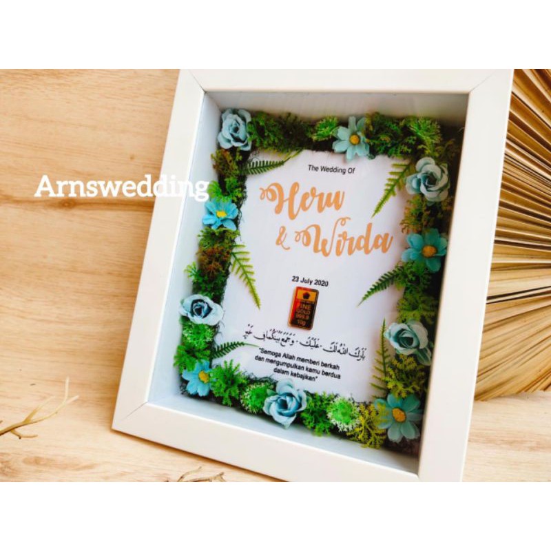 Sehari Jadi Bingkai Mahar / Bingkai Uang / Frame Mahar 3D / Bingkai 3D / Mahar Uang Mahar Pernikahan