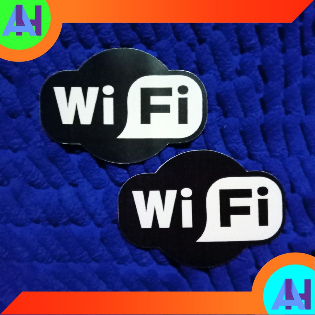 

(isi 05) Sticker Logo Wifi bahan Terbaik Awet dan Murah Sticker logo wifi . Sticker logo
