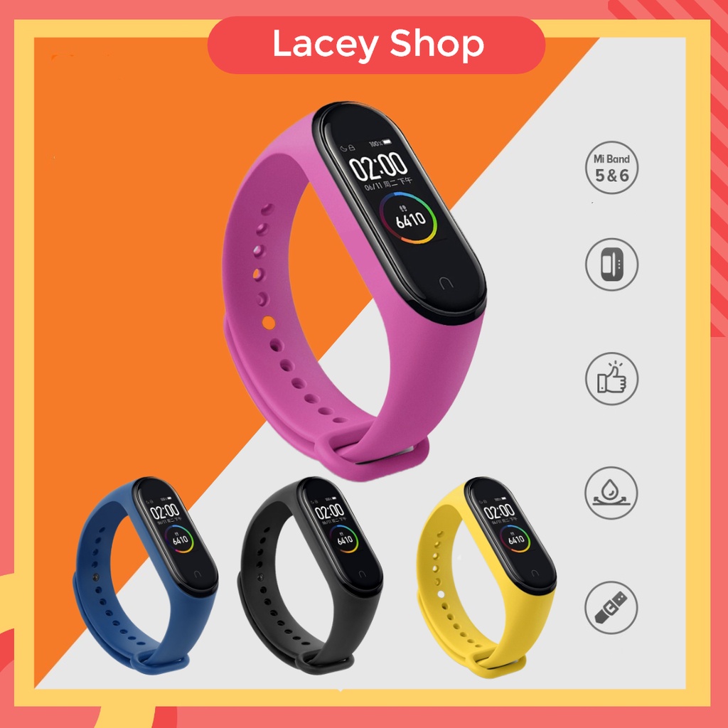 Tali Silikon Xiaomi Mi Band 3 4 5 6 Silicone Strap