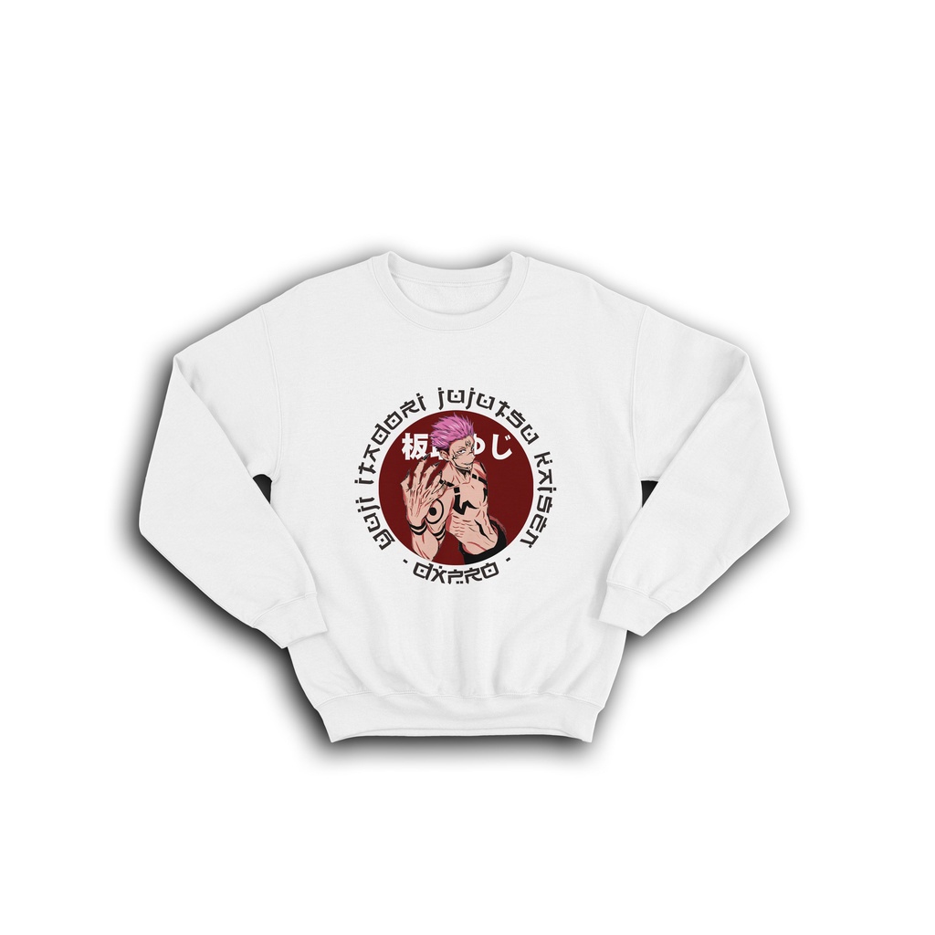 SWEATER JAKET CREWNECK TERBARU SERIES ITADORI KUSUNA JUJUTSU KAISEN ANIME MANGA