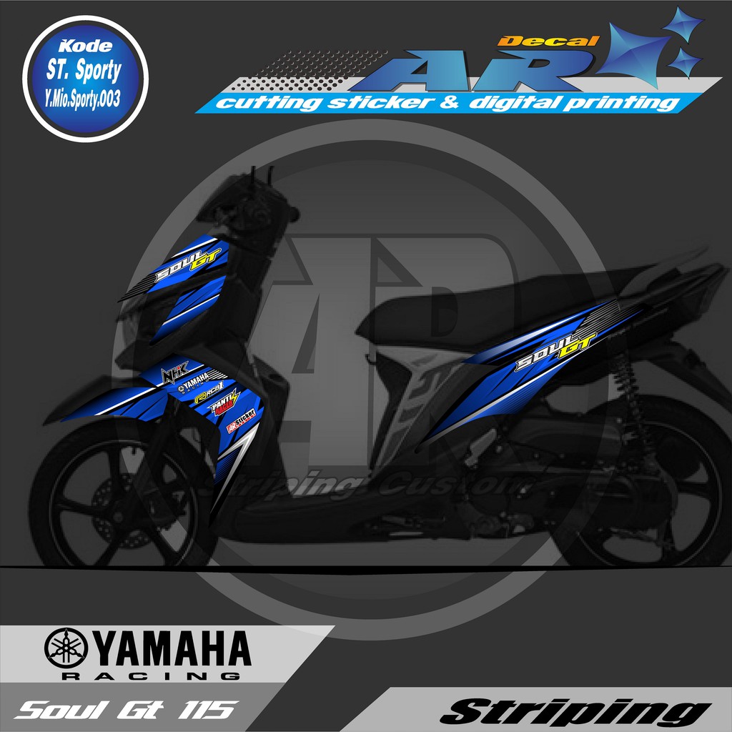STRIPING MIO SOUL GT STIKER MOTOR MIO SOUL GT STIKER MIO SOUL GT 01 Shopee Indonesia