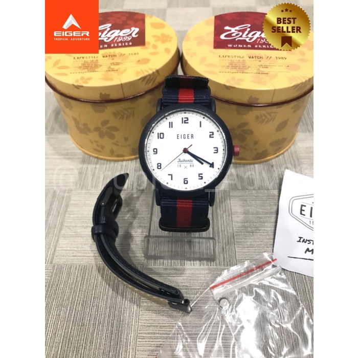 Eiger1989 001|JAM TANGAN ANALOG WANITA COPPER|NAVY|4728