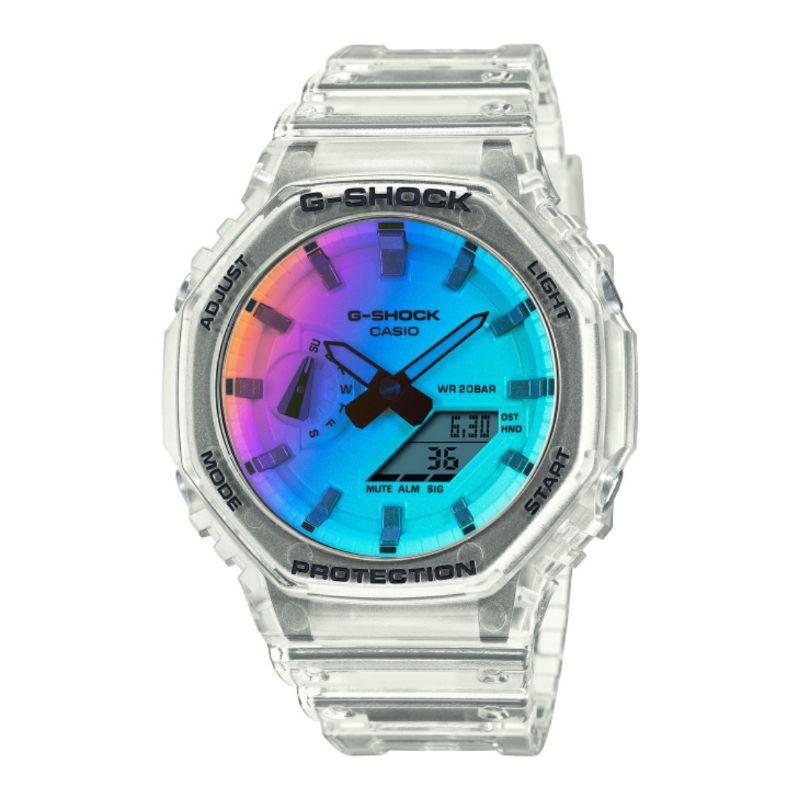 CASIO G-SHOCK GA-2100SRS-7ADR / GSHOCK GA2100SRS-7A IRIDESCENT COLOR ORIGINAL & GARANSI