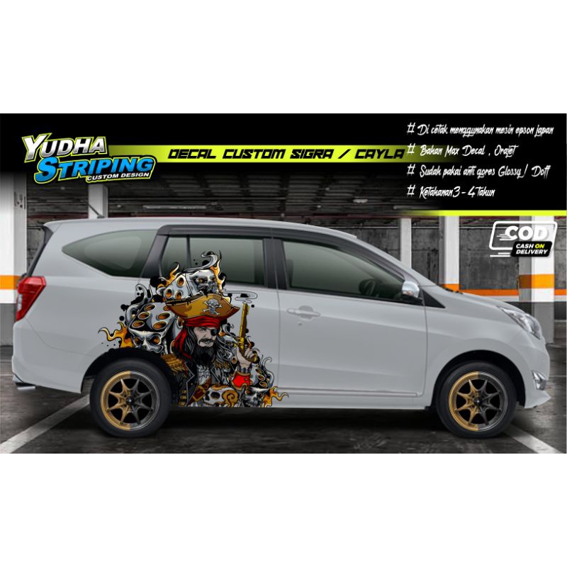 STICKER VARIASI SIGRA ,CAYLA,BRIO,MOBILIO,AVANZA,XENIA,DLL