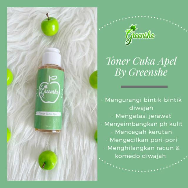 

Bedak SHC dan toner cuka apel