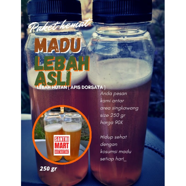 

MADU LEBAH HUTAN ASLI 100%