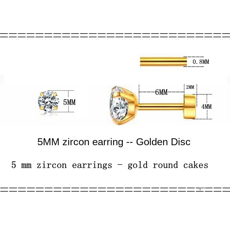 Anting Zirkon Anting Bening Anting Zirkon Terintegrasi Empat Cakar