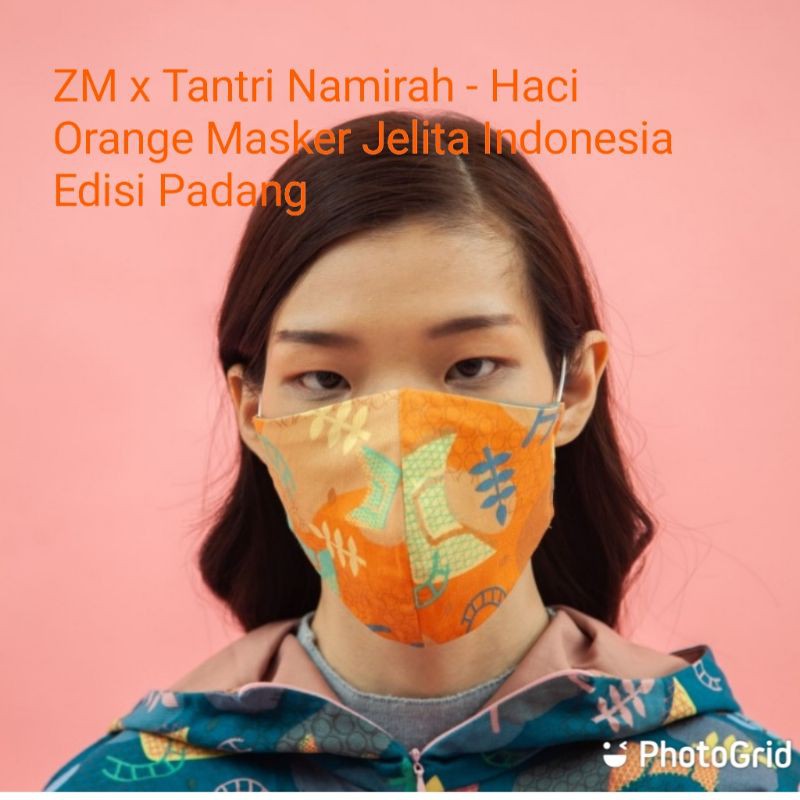 ZM Zaskia Mecca x Tantri Namirah Masker Jelita Indonesia Edisi Padang (ready orange, tosca)