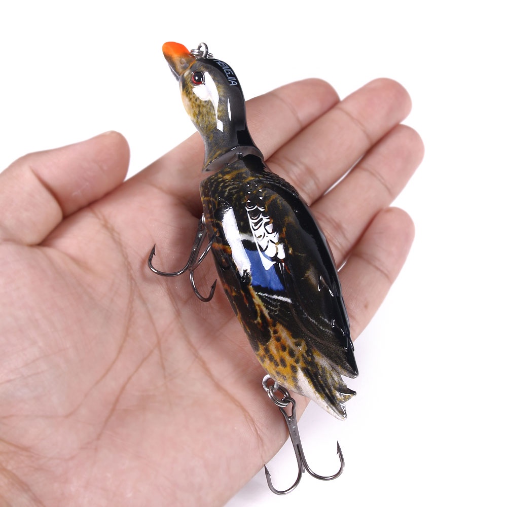 HENGJIA Bionic Artificial bait 2 Segment Bait Duck Bionic False Bait 13cm 35g Fishing lure set with fishing Box