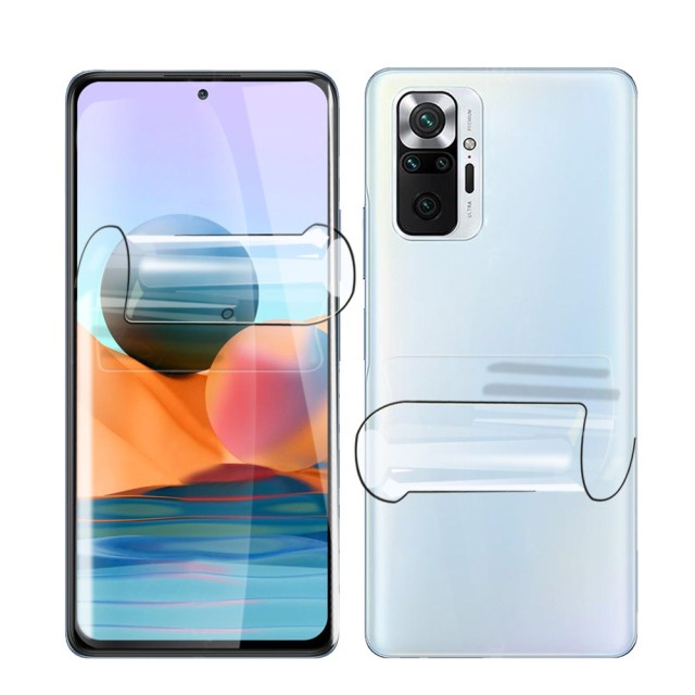 REDMI NOTE 10 NOTE 10S REDMI NOTE 10 PRO ANTI GORES HYDROGEL CLEAR DEPAN ATAU BELAKANG ATAU FULL SET  ANTI GORES GEL BUKAN KACA SCREEN GUARD PELINDUNG BELAKANG ANTI JAMUR ATAU FULL BODY