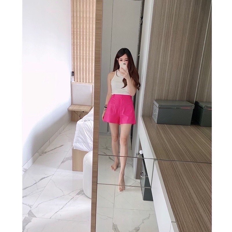 ndudshop kode 2061 neon short celana pendek katun wanita