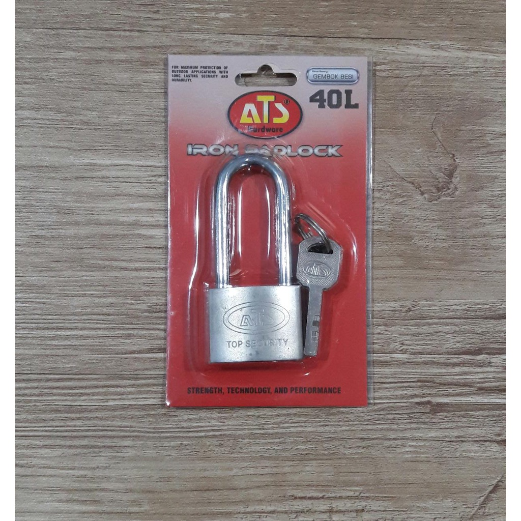 KUNCI GEMBOK PADLOCK 40 MM LEHER PENDEK / PANJANG ATS MURAH