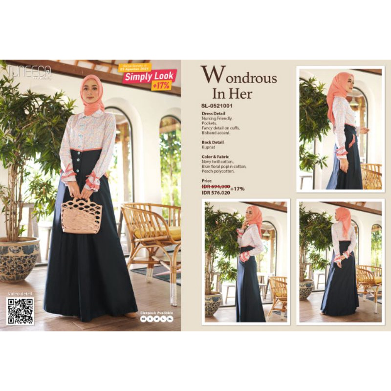 Simply Look SL-0521001 Daily Elegance Gamis By Tuneeca Diskon Sale Promo