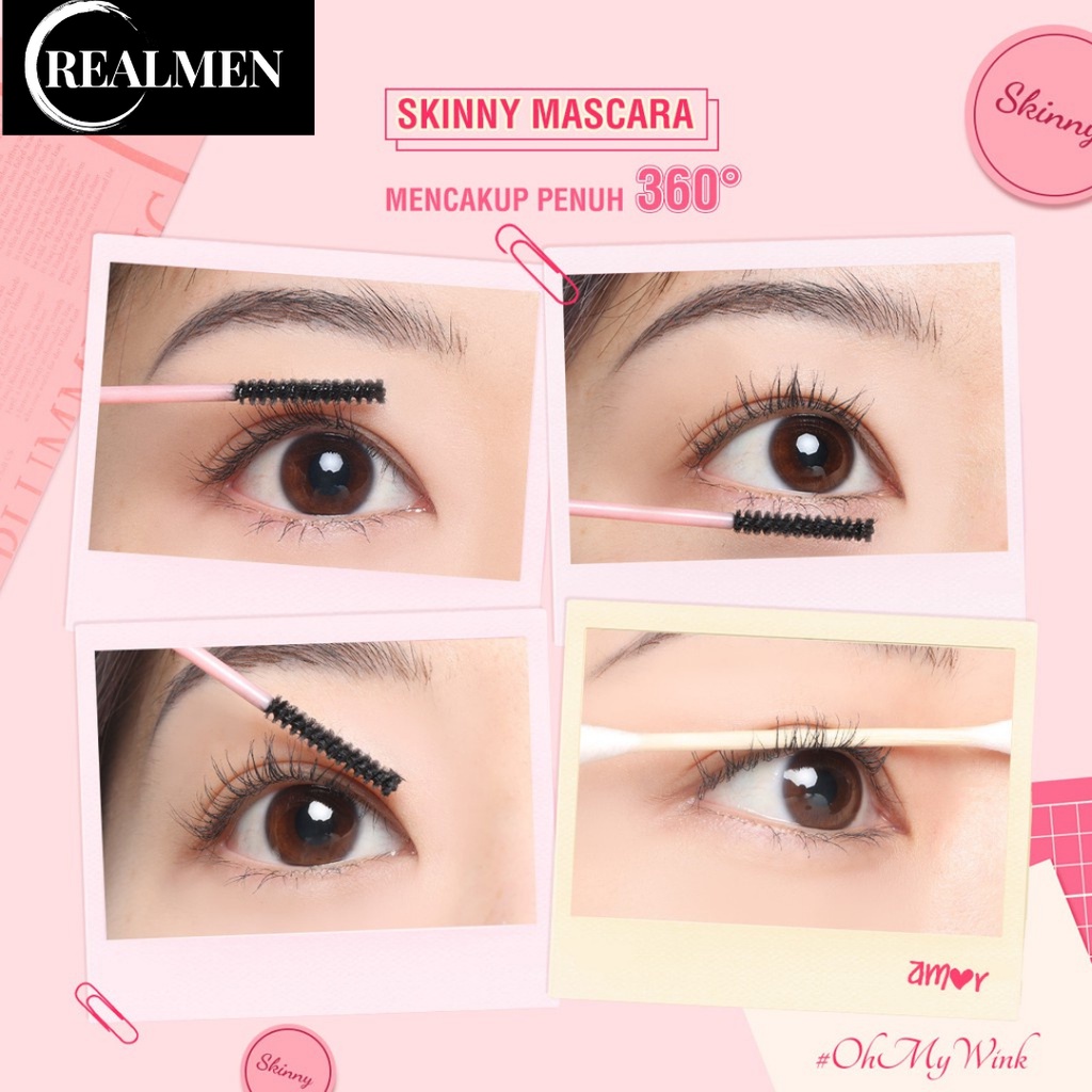 *RM* PINKFLASH OhMyWink Length Curled Ultrathin Fibre Waterproof Limitless Eyelash Skinny Mascara e10/ EYELASH BPOM