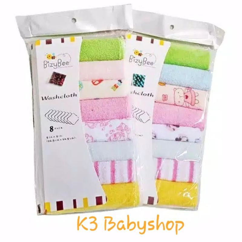 washcloth gerber 8pcs saputangan bayi lap mulut anak waslap