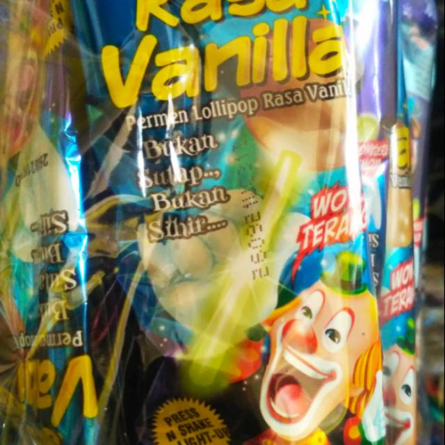 

Permen lollipop rasa vanilla