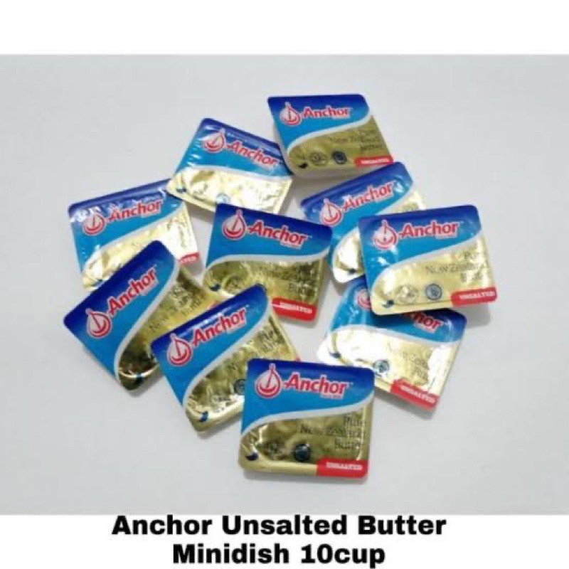 Anchor Unsalted Salted Butter MPASI bayi 10 pcs 7gr butter anchor mpasi butter MPASI butter bayi organik anchor unsalted anchor salted